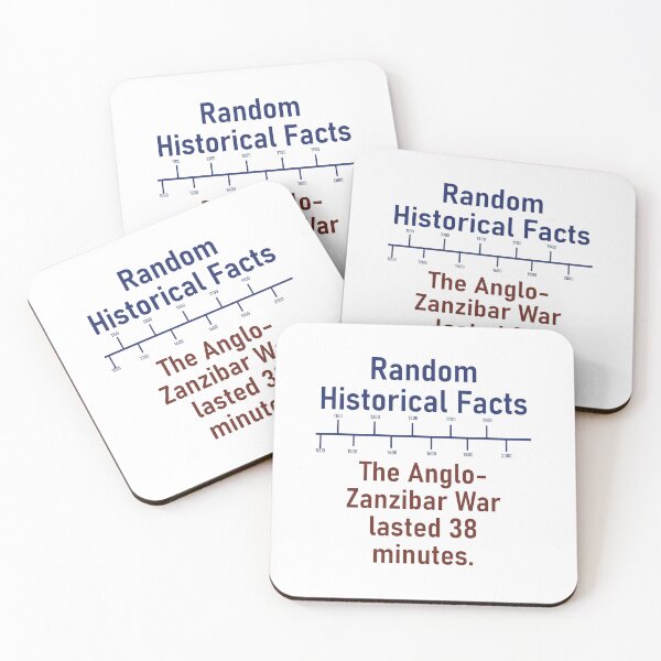 Item preview, The Anglo-Zanzibar War Lasted 38 Minutes  - History Fact designed and sold by CrankyOldDude.