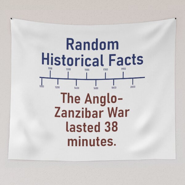 Artikelvorschau, The Anglo-Zanzibar War Lasted 38 Minutes  - History Fact entworfen und verkauft von CrankyOldDude.