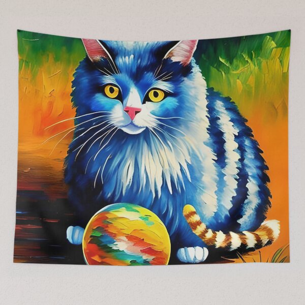 Item preview, Cat Playing With a Ball of String designed and sold by AnimPet.