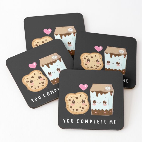 Item preview, Cute Kawaii Chocolate Chip Cookie And Milk Kawaii Food Couple designed and sold by KawaiiMotto.