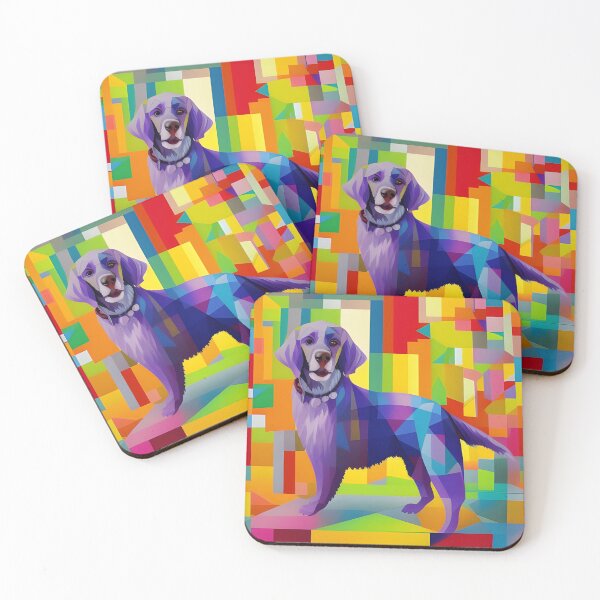 Item preview, Colourful Labrador Art. Abstract Lab Art. Watercolour Labrador Art designed and sold by Doggymadness.