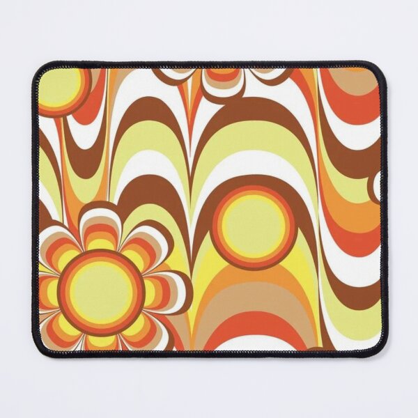 Item preview, 1960's trippy floral pattern designed and sold by Donkey's Salad.