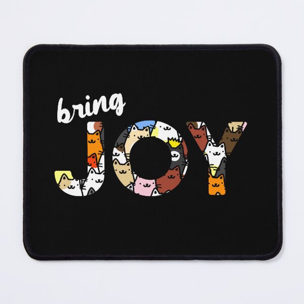 Item preview, Bring JOY Text Based Design, Kids Quote Art Cats black designed and sold by RiciPaneto.