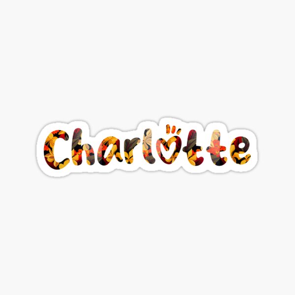 Item preview, Floral Charlotte Name : Charlotte Name With Flowers  designed and sold by ABCDEmily ©.