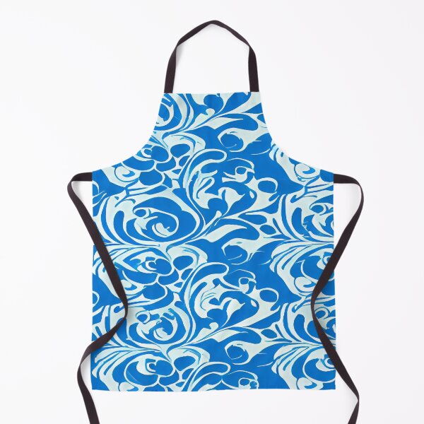 Item preview, Flurry of Flower Petals Swirling and Twirling of Delight in Sky Blue ra designed and sold by deniselynnimage.