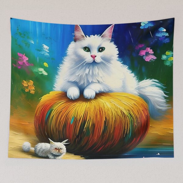 Item preview, Cat Playing With a Ball of String designed and sold by AnimPet.