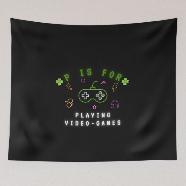 Item preview, P Is For Playing Video Games designed and sold by CREATIVELEANS ⭐️⭐️⭐️⭐️⭐️.