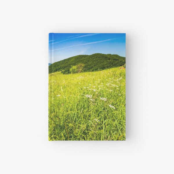 village on hillside meadow Hardcover Journal