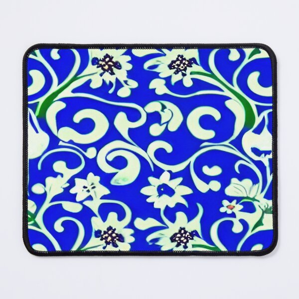 Item preview, Blooming Blossoms Floral in Blue with Whispy Leaves and a Brilliant Blue Sky ra designed and sold by deniselynnimage.
