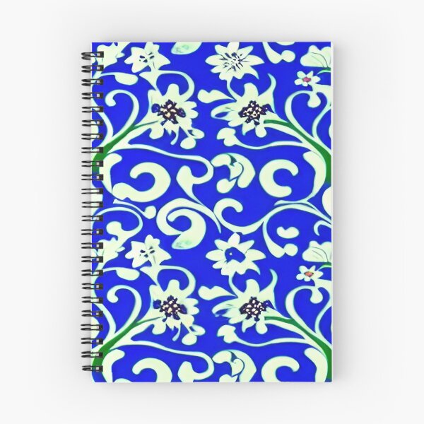 Item preview, Blooming Blossoms Floral in Blue with Whispy Leaves and a Brilliant Blue Sky     ra designed and sold by deniselynnimage.