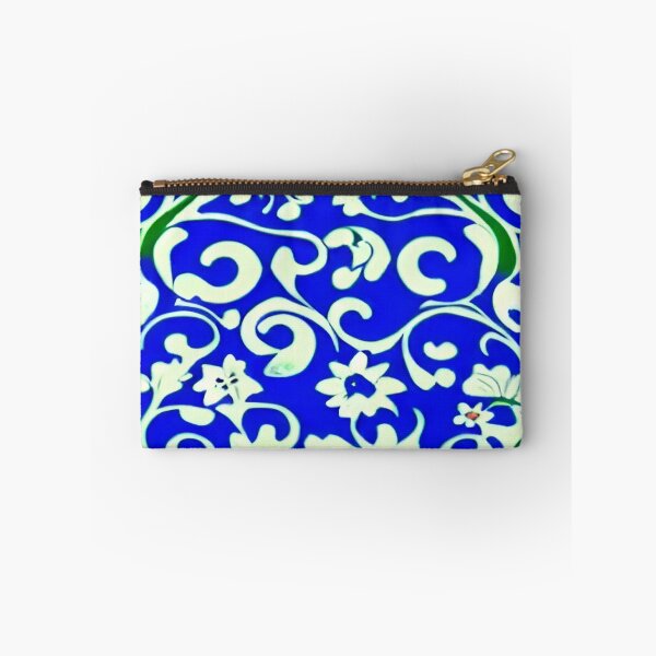 Item preview, Blooming Blossoms Floral in Blue with Whispy Leaves and a Brilliant Blue Sky     ra designed and sold by deniselynnimage.