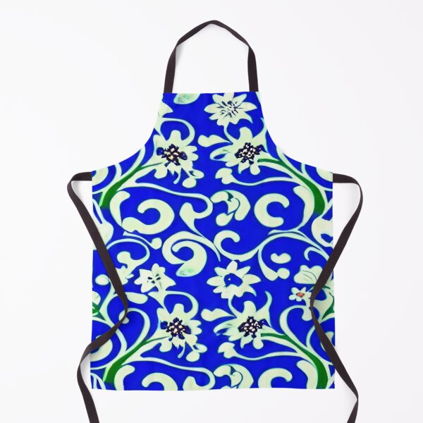 Item preview, Blooming Blossoms Floral in Blue with Whispy Leaves and a Brilliant Blue Sky ra designed and sold by deniselynnimage.