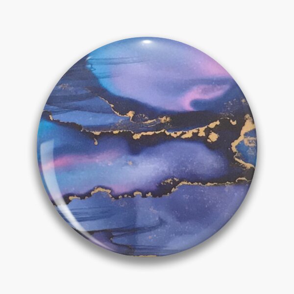 Item preview, Alcohol ink blue and pink abstract  designed and sold by Uff Designs.