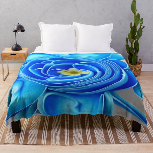 Item preview, Blooming Blossom Single Flower with Large Blue Petals on a Large Backdrop ra designed and sold by deniselynnimage.