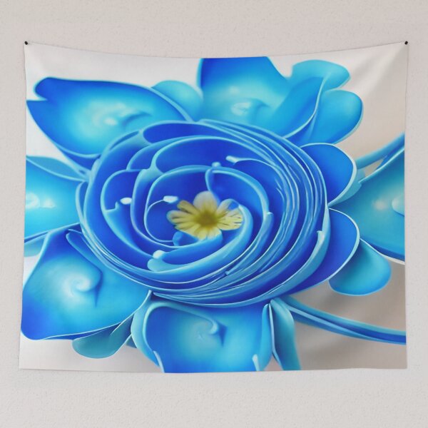 Item preview, Blooming Blossom Single Flower with Large Blue Petals on a Large Backdrop ra designed and sold by deniselynnimage.