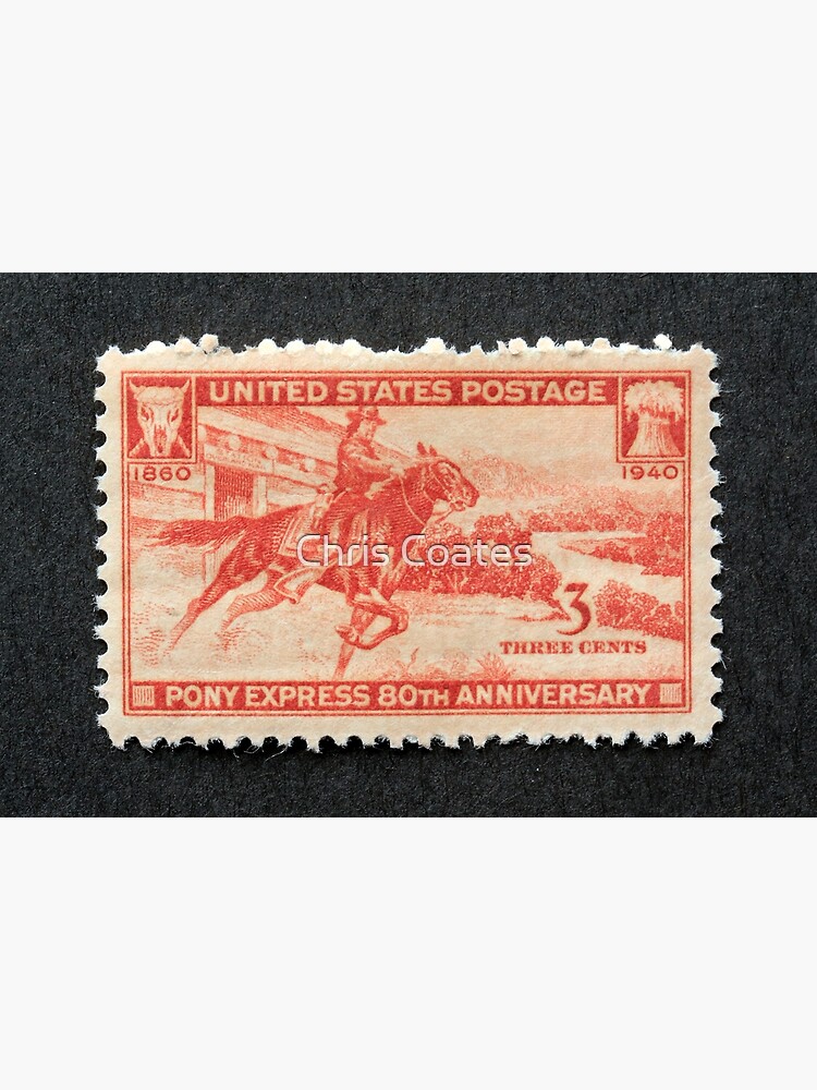 1940 3 Pony Express Postage Stamp