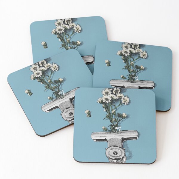 Item preview, flower and a metal clip designed and sold by FireFliesJar.