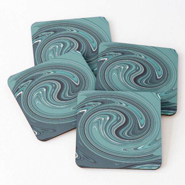 Item preview, Seagreen, blue, fluid art is beautiful and relaxing painting for home decor, bedroom, living room, lounge, curtains designed and sold by Collagedream.