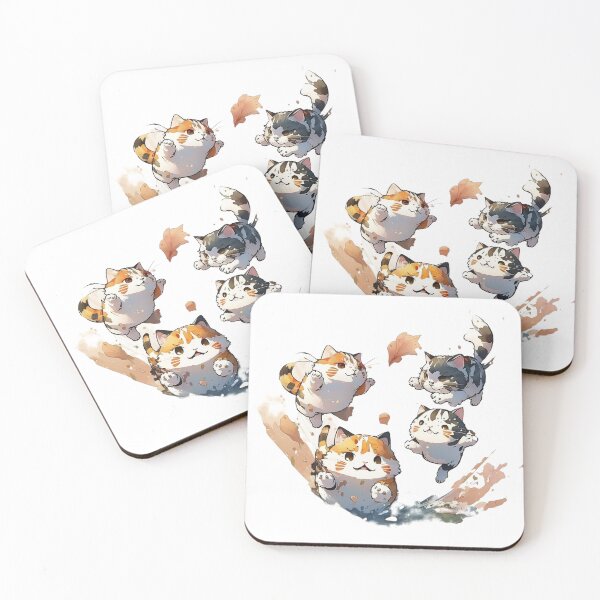 Item preview, Cattitude in the Fall: Cats and Autumn Leaves designed and sold by KaylynBrown121.