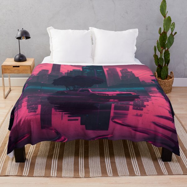 Item preview, Flooded City - Retrowave designed and sold by AgitProPrints.