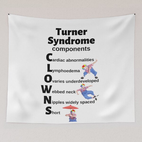 Item preview, Turner Syndrome Components Mnemonic: CLOWNS designed and sold by Caregiverology.