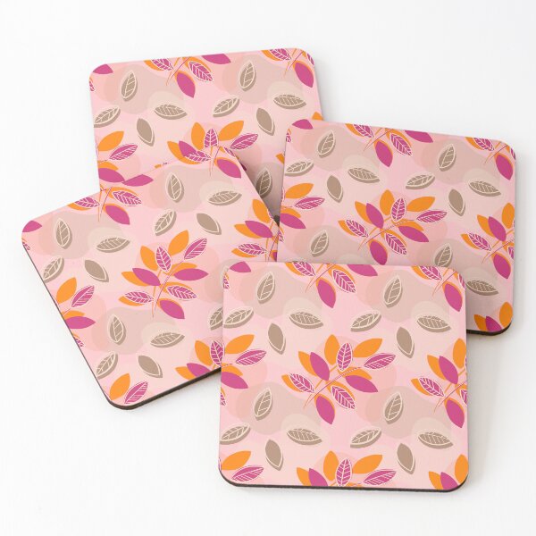 Item preview, Spring Leaves on Crystal Rose color designed and sold by BuBuchi.