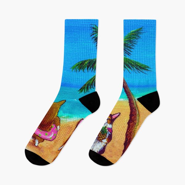 Item preview, 2023 Welcome To Seaside, Corgi Beach Day designed and sold by Antottks.