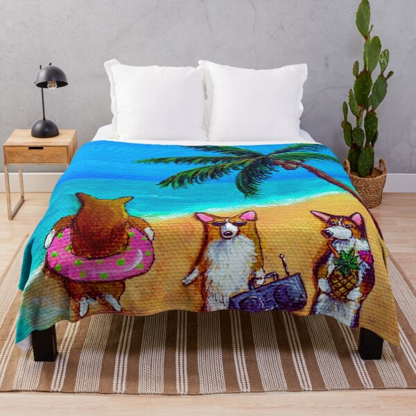 Item preview, 2023 Welcome To Seaside, Corgi Beach Day designed and sold by Antottks.