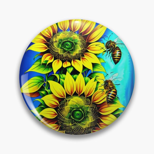Item preview, Bee On A Sunflower designed and sold by letsgetinspired.
