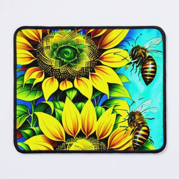 Item preview, Bee On A Sunflower designed and sold by letsgetinspired.