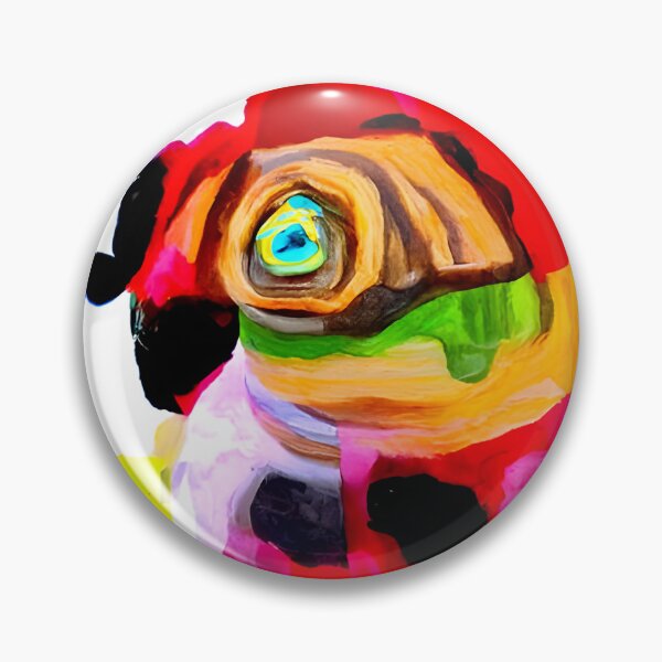 Item preview, Pug Absract Art. Colourful Pug Art. Watercolour Pug Art. designed and sold by Doggymadness.