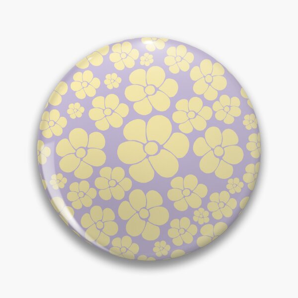 Item preview, Flower Pattern - Pastel Yellow and Purple designed and sold by LAEC-Shop.