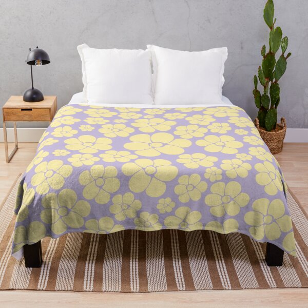 Item preview, Flower Pattern - Pastel Yellow and Purple designed and sold by LAEC-Shop.