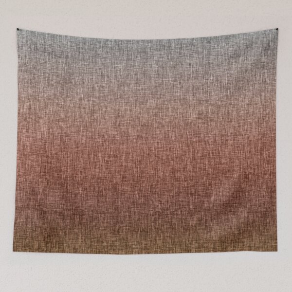 Item preview, Rustic Ombre Rust Grey Yellow Crosshatch Abstract designed and sold by jocelynsart.