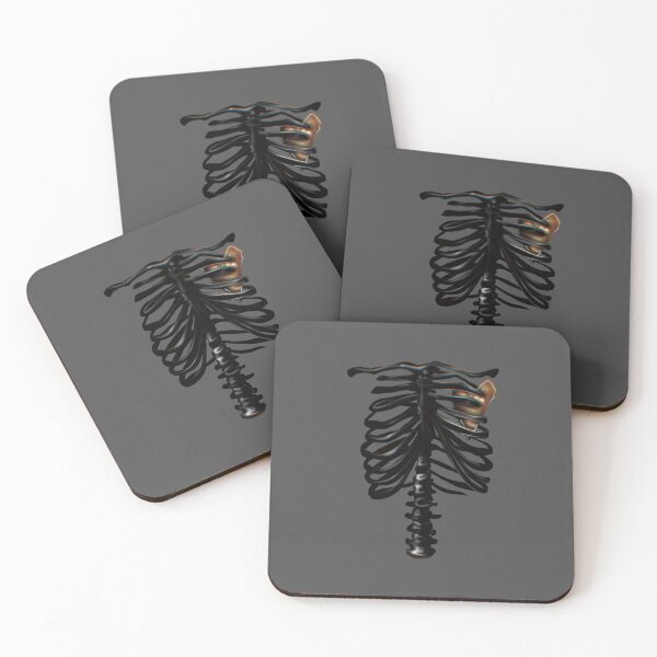 Item preview, Black Skeleton And Golden Heart designed and sold by xsaxsandra.