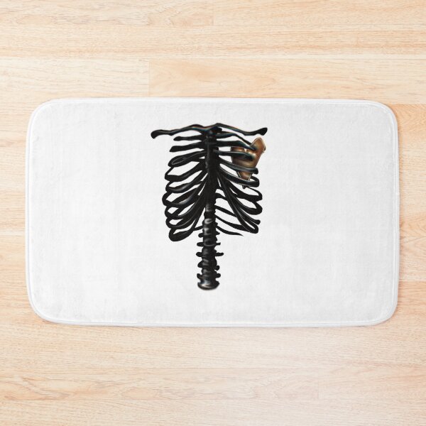 Item preview, Black Skeleton And Golden Heart designed and sold by xsaxsandra.