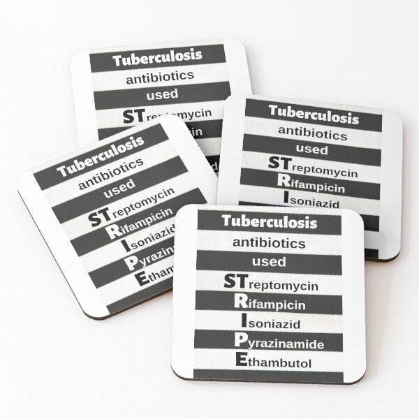 Item preview, Tuberculosis Antibiotics Used Mnemonic: STRIPE designed and sold by Caregiverology.