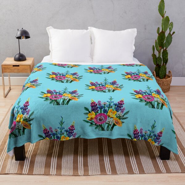 Item preview, wild flower duvet and comforter. designed and sold by bloosoms.