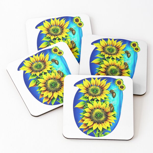 Item preview, Bee On A Sunflower designed and sold by letsgetinspired.