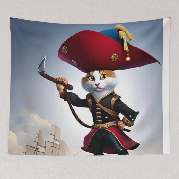 Item preview, un chat pirate designed and sold by Digitalartsimo.