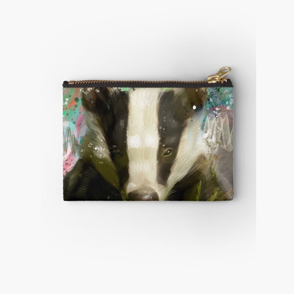 Item preview, BarneyThe Badger Street Art Painting designed and sold by Exclusively Motorsport.