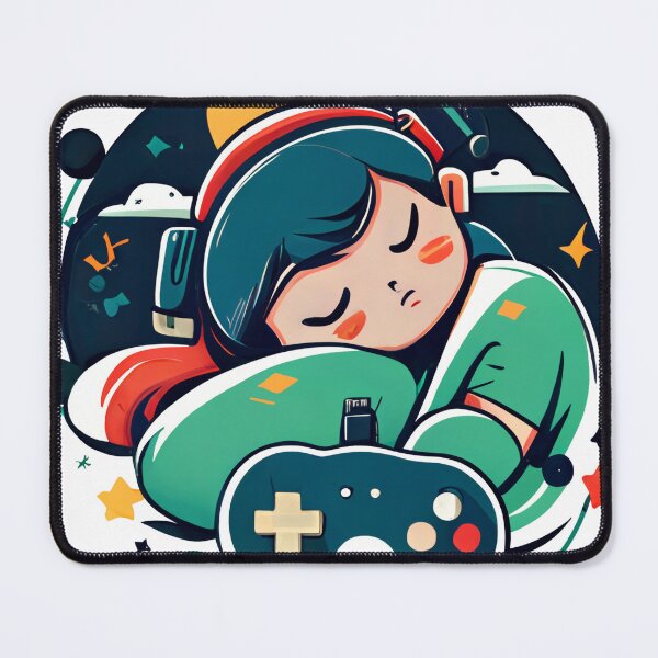 Item preview, girly playing and sleeping , game controller , funny designed and sold by SOOF MAACO ⭐⭐⭐⭐⭐.