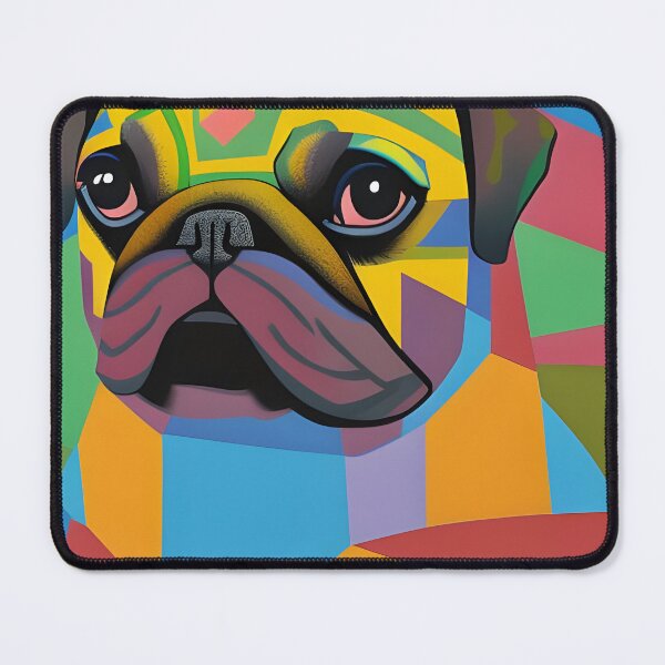 Item preview, Colourful Abstract Pug. Colouful Pug Art. Watecolor Pug Art, designed and sold by Doggymadness.