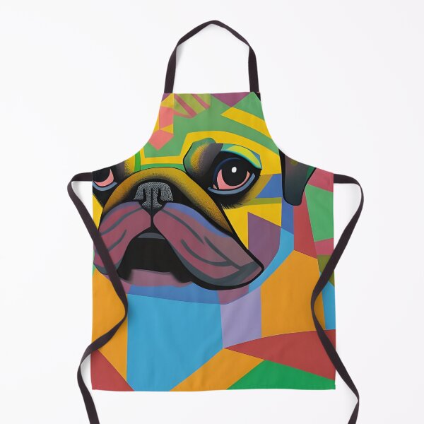 Item preview, Colourful Abstract Pug. Colouful Pug Art. Watecolor Pug Art, designed and sold by Doggymadness.