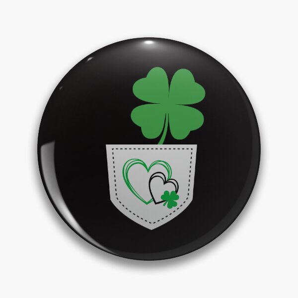 Artikelvorschau, Heart St Patricks Day Shamrock Irish Pocket Shamrock entworfen und verkauft von Cheeeeky.