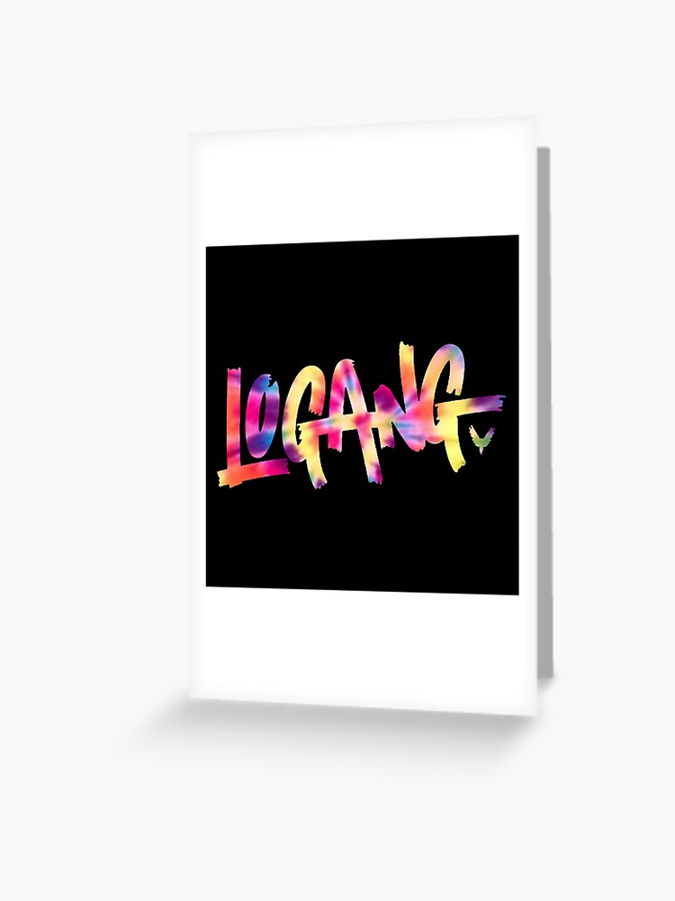 Logang Logan Paul Logo Greeting Card By Mirtherey Redbubble