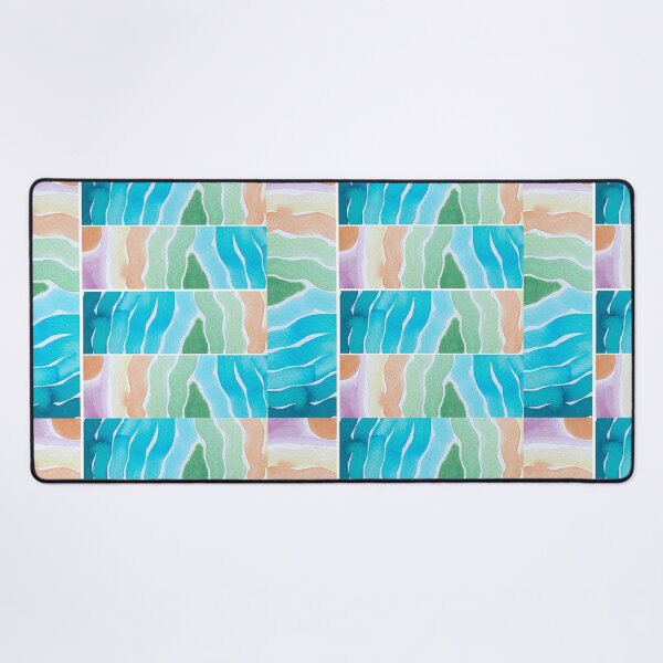 Item preview, Watercolor Abstract Landscape Block Print designed and sold by Ericksondesigns.