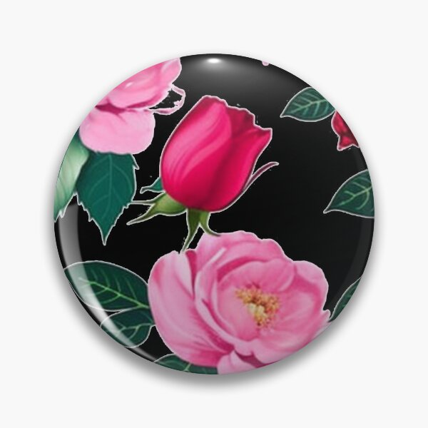 Item preview, Pink roses and Peonies floral pattern vintage illustration designed and sold by Kashear.