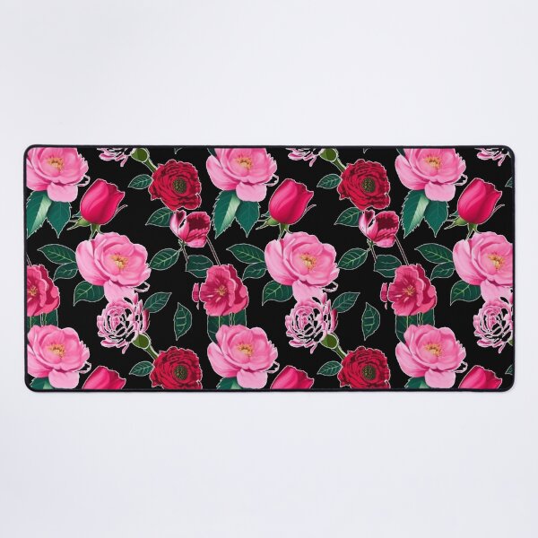 Item preview, Pink roses and Peonies floral pattern vintage illustration designed and sold by Kashear.
