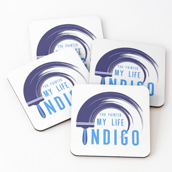 Item preview, YOU PAINTED MY LIFE INDIGO designed and sold by baldbird.